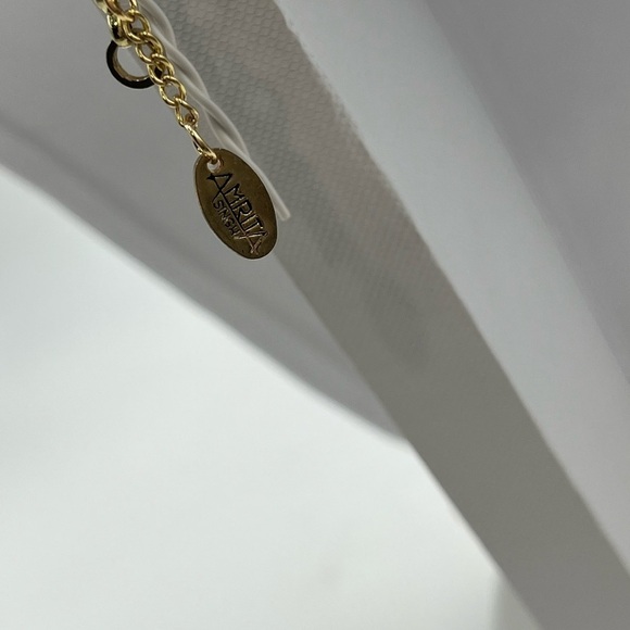 Natasha Gold Tone Multi Layered Disc Long Necklace - Picture 10 of 11